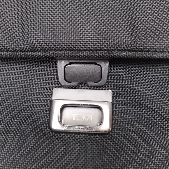Tumi FXT Ballistic Black Nylon Pushlock Briefcase Messenger Laptop Bag - Picture 16 of 16